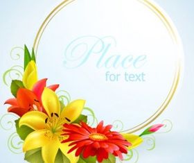 flower greeting cards1 01 vector