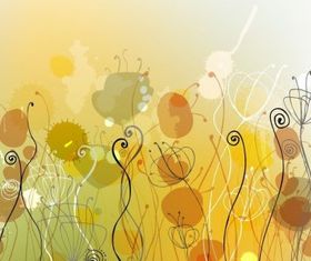 Abstract Floral Background Illustration vector design