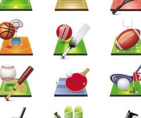 sportsrelated icons 04 vectors