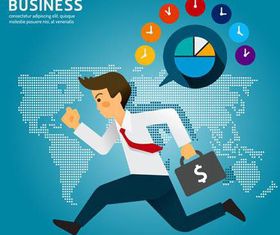 Backgrounds with Businessman vectors graphics