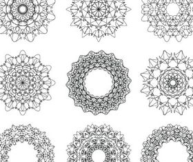 Circle Ornate Elements 6 Illustration vector