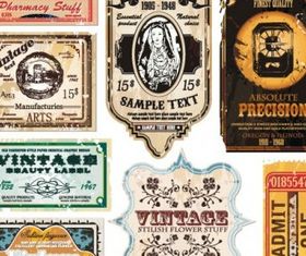 vintage wine label collection 06 vector