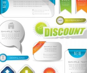 exquisite label card 03 vector