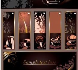 coffee theme vector