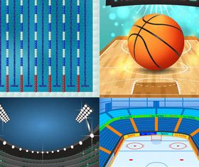 Sports Backgrounds Vector