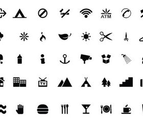 Different Silhouette Icons 4 vector