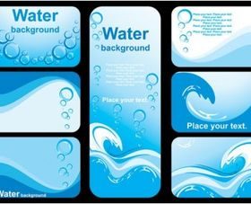 fine water background design vector