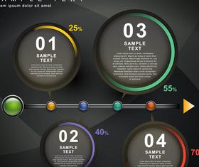 Backgrounds with Infographics 9 Illustration vector