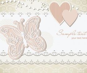 wedding label background 03 vector material