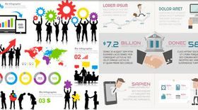 Business Infographics Elements 5 vector