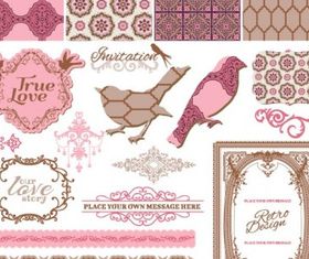 exquisite lace pattern 01 vector graphics