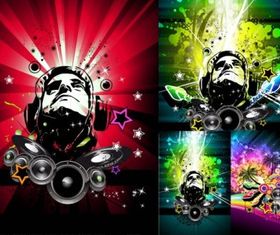 trend music posters vector