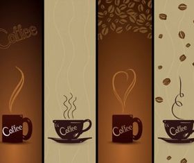 coffee banner01 vectors material