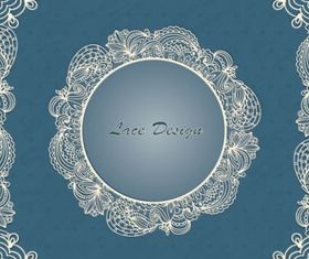 european lace pattern background 01 vector