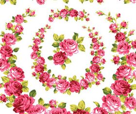 Shiny Roses Set vector