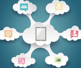 Stylish Network Backgrounds vector