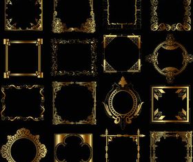 Gold Ornamental Frames art vector