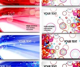 abstract business card templates vector