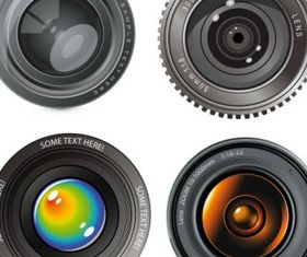 hd camerlens vector