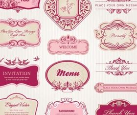 pattern label free vectors material