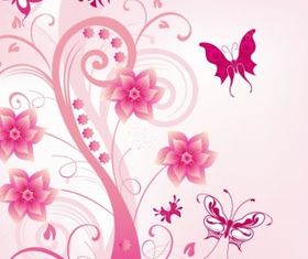 Floral Swirl with vectors graphic