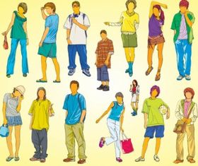 Young People vector