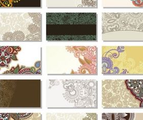 pattern card background 2 vector material