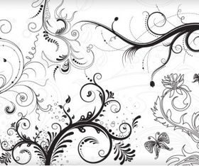 Floral Ornaments graphic Illustration vector