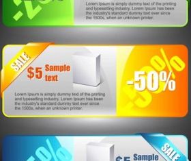color banners 02 vector graphics