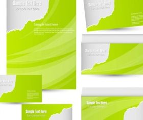 green card template Illustration vector