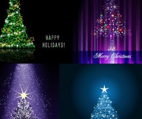 flash christmas tree vector graphics