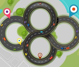 Infographics Backgrounds vector graphics