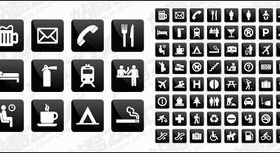 Common instructions living icon vector graphics