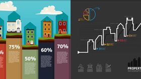 Real Estate Infographics vectors