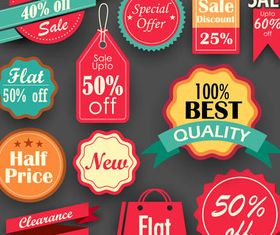 Sale Different Elements design vector