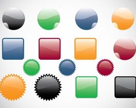 Web Buttons vector material