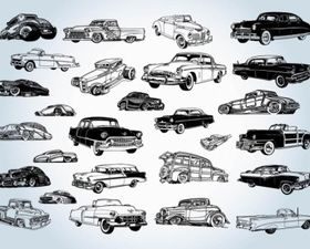 Vintage Cars vector