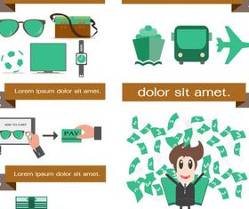 E-commerce Set vector graphics
