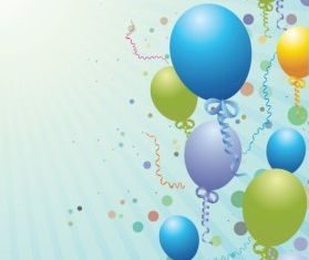 Balloons design background art shiny vector