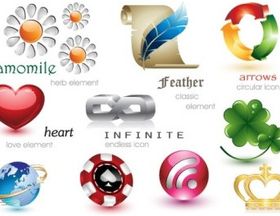 Free 3D Icons vector graphics