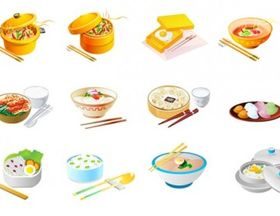 chinese food icon vector