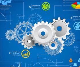 Shiny Technology Backgrounds 4 vectors material