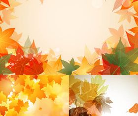 Autumn Backgrounds art Shiny Vector