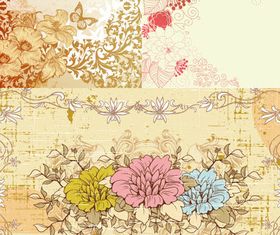 Stylish Floral Backgrounds vector graphic