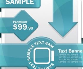 Web label element design vector