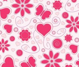 Love Pattern Background vector graphics