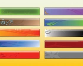 Glossy Banner Graphics vector