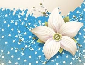 Beautiful Flowers Background vector