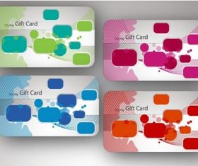 Beautiful Gift Card Illustrations vector