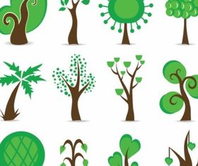 Tree Symbols Graphic vector